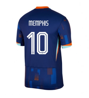 Holland Memphis Depay #10 Udebanetrøje EM 2024 Kort ærmer